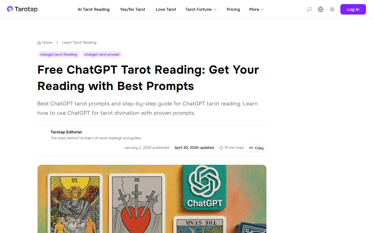 How to Use Tarot Prompts with ChatGPT