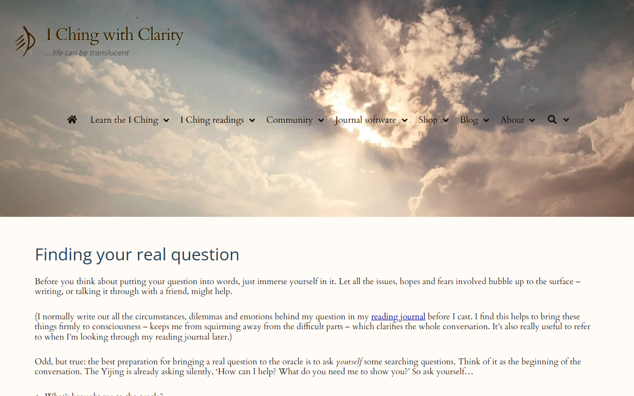 How Do You Ask a Clear Question for an I Ching Reading?